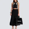 Backless Baroque embroidered top Backless Baroque embroidered top