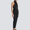 Backless crepe satin top Backless crepe satin top