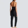 Backless crepe satin top Backless crepe satin top