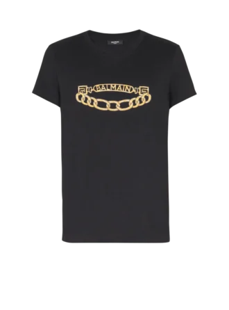 Balmain Chaînes Logo printed T-shirt