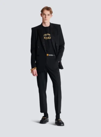 Balmain Chaînes Logo printed T-shirt