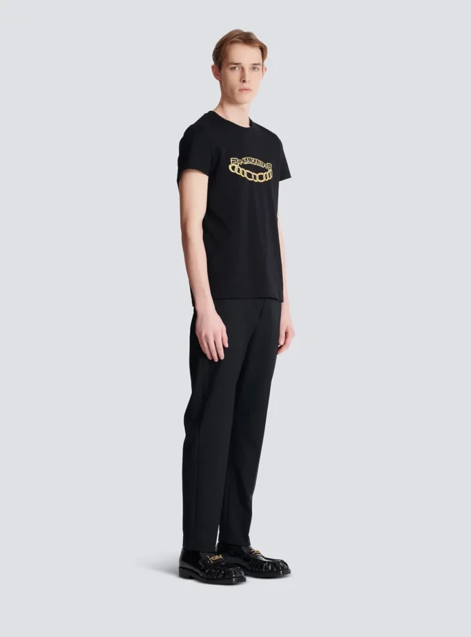 Balmain Chaînes Logo printed T-shirt Balmain Chaînes Logo printed T-shirt