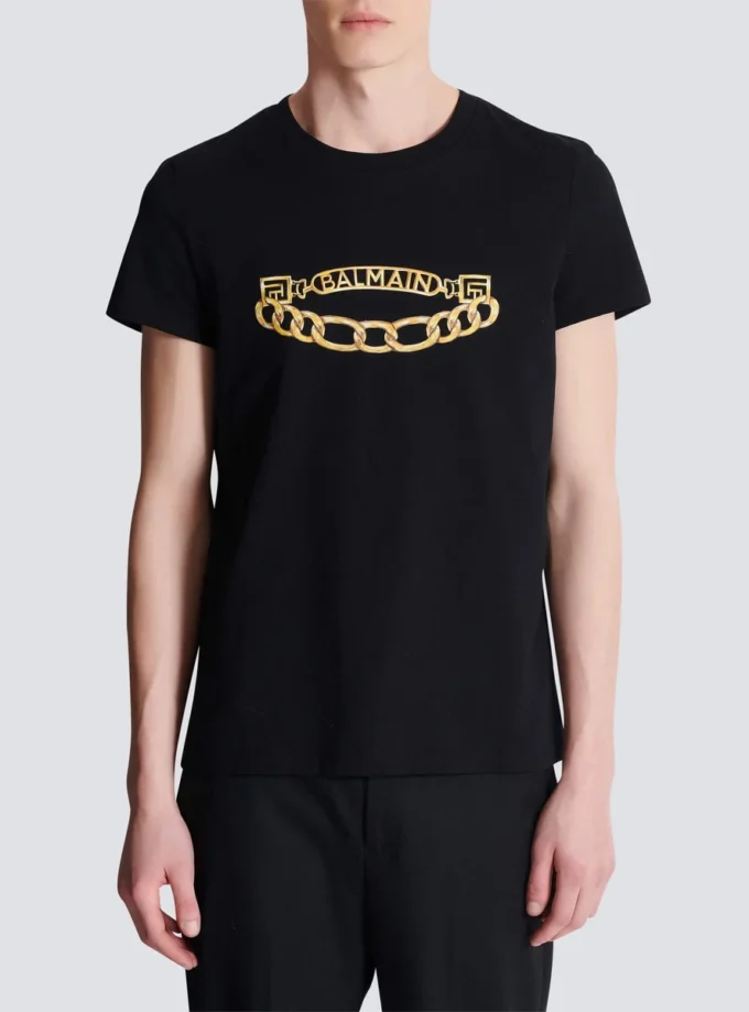 Balmain Chaînes Logo printed T-shirt Balmain Chaînes Logo printed T-shirt