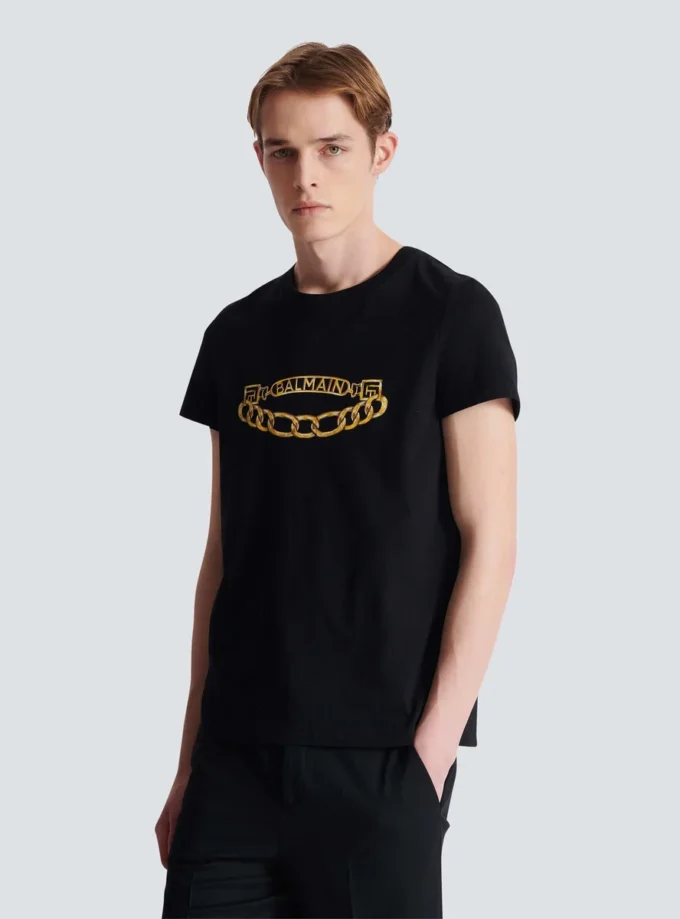 Balmain Chaînes Logo printed T-shirt Balmain Chaînes Logo printed T-shirt