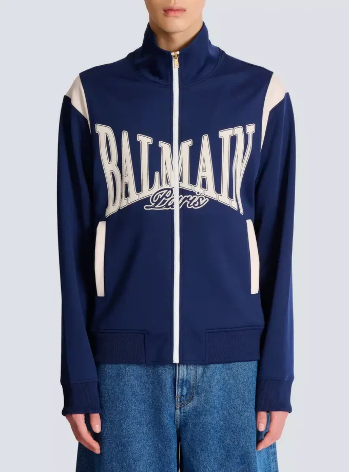 Balmain College zipped tracksuit jacket