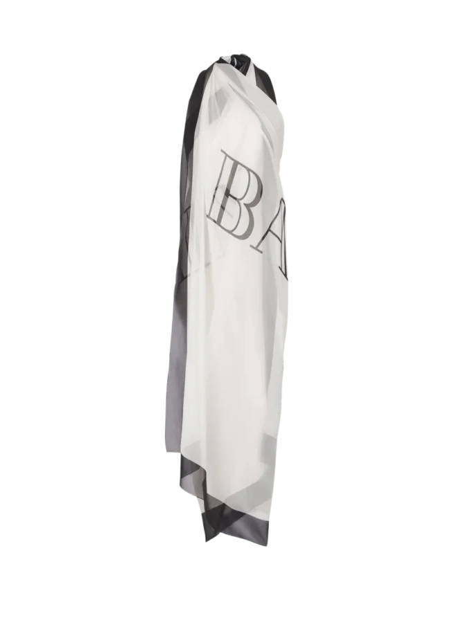 Balmain Couture printed two-tone beach wrap