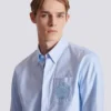 Balmain Écusson embroidered cotton shirt Balmain Écusson embroidered cotton shirt