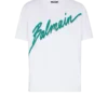 Balmain Lettre flocked T-shirt Balmain Lettre flocked T-shirt