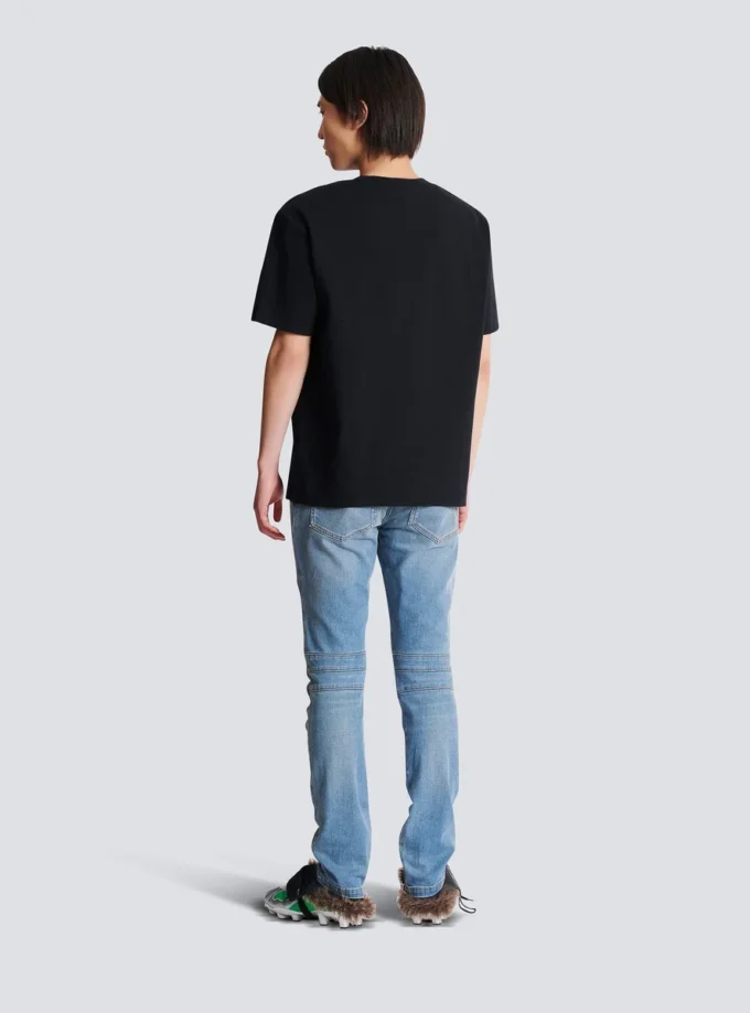 Balmain Lettre flocked T-shirt Balmain Lettre flocked T-shirt