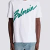 Balmain Lettre flocked T-shirt Balmain Lettre flocked T-shirt