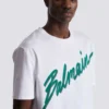 Balmain Lettre flocked T-shirt Balmain Lettre flocked T-shirt