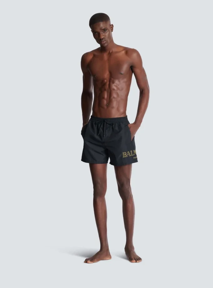 Balmain logo swim shorts Balmain logo swim shorts