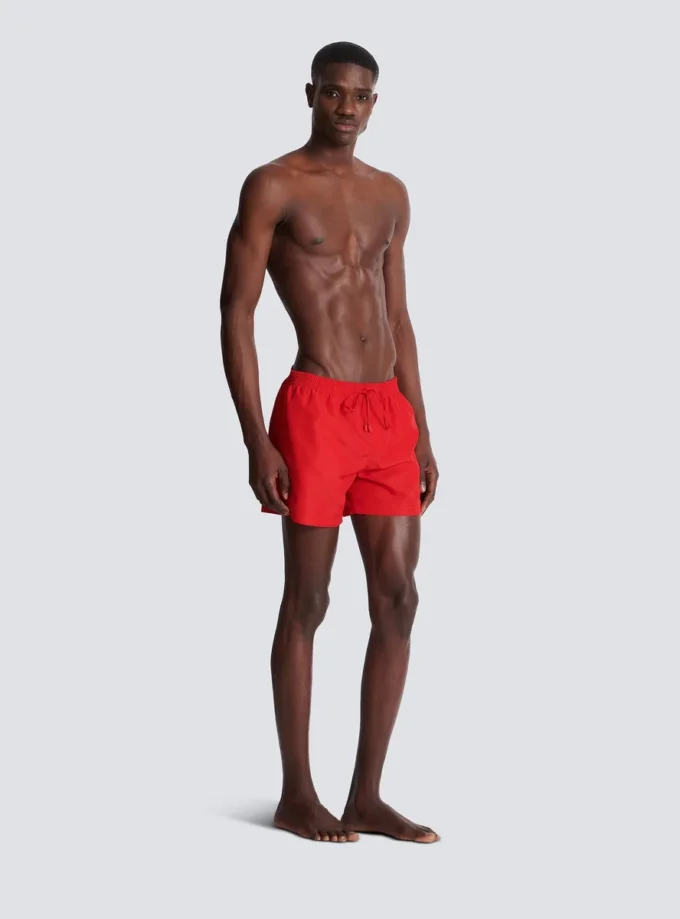 Balmain Paris embroidered swim shorts Balmain Paris embroidered swim shorts