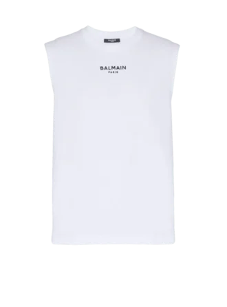 Balmain Paris embroidered vest top