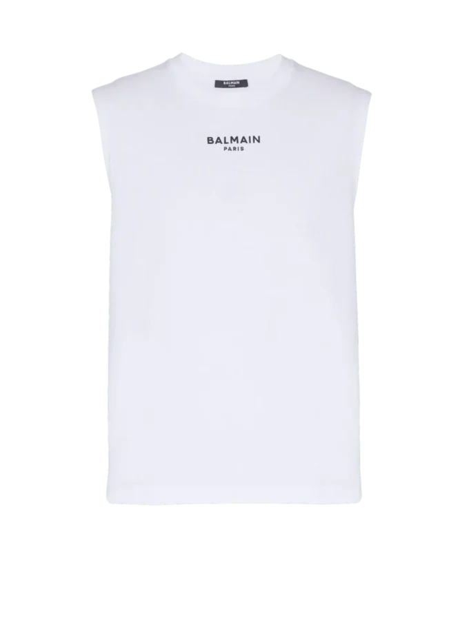 Balmain Paris embroidered vest top