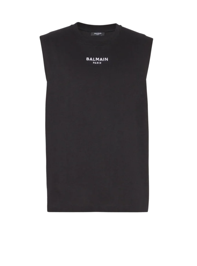 Balmain Paris embroidered vest top