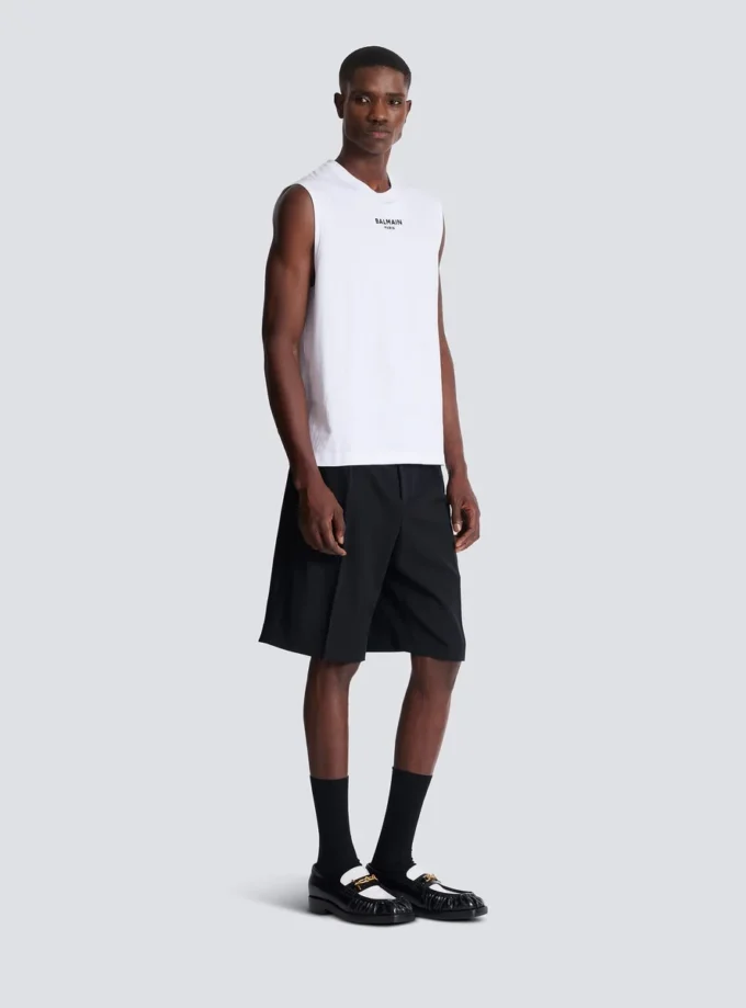 Balmain Paris embroidered vest top