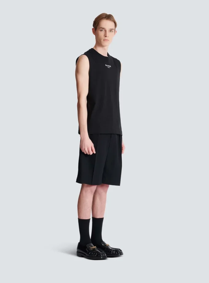 Balmain Paris embroidered vest top