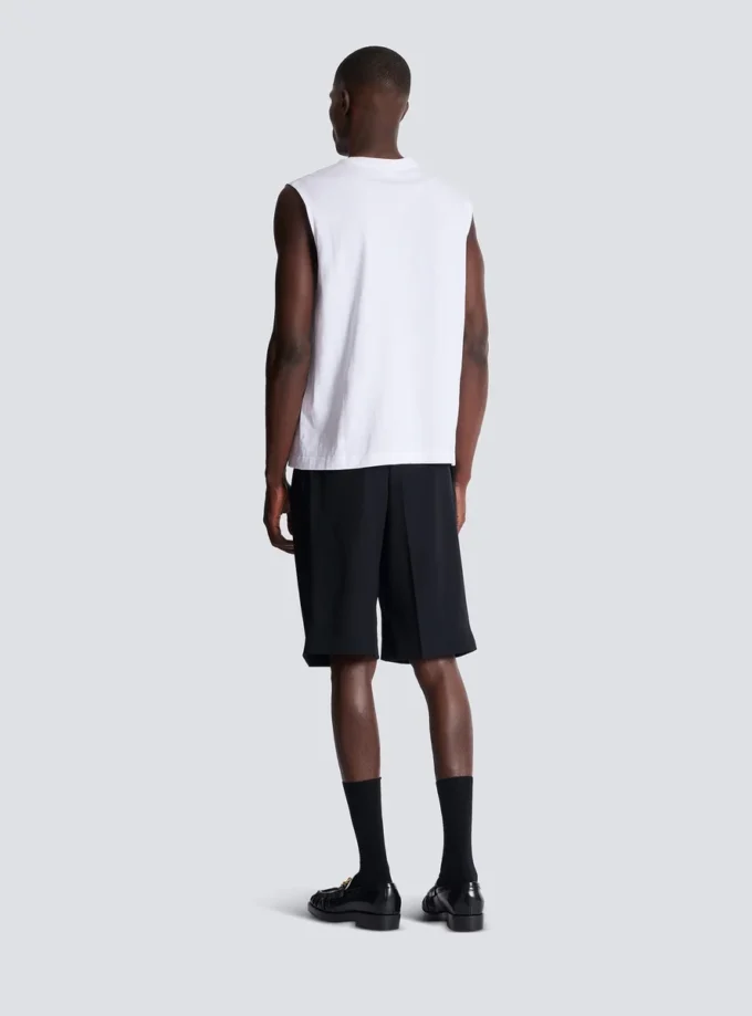 Balmain Paris embroidered vest top