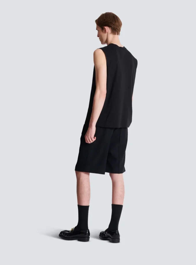 Balmain Paris embroidered vest top