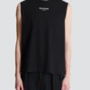 Balmain Paris embroidered vest top
