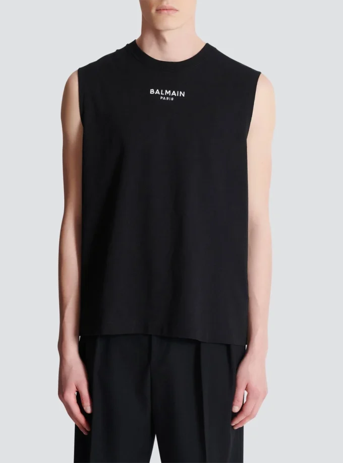 Balmain Paris embroidered vest top