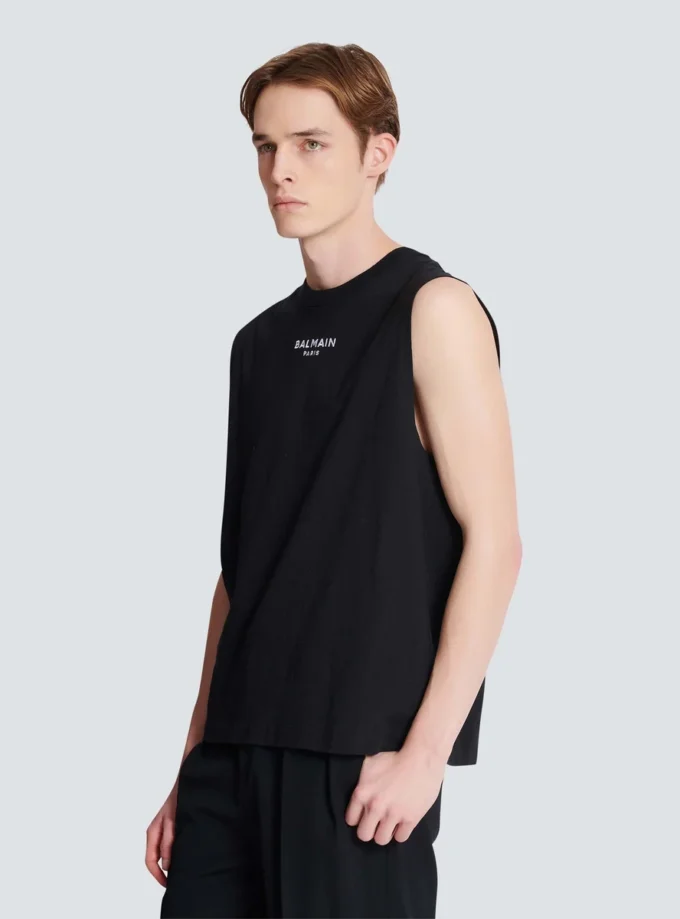 Balmain Paris embroidered vest top