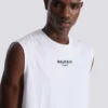 Balmain Paris embroidered vest top