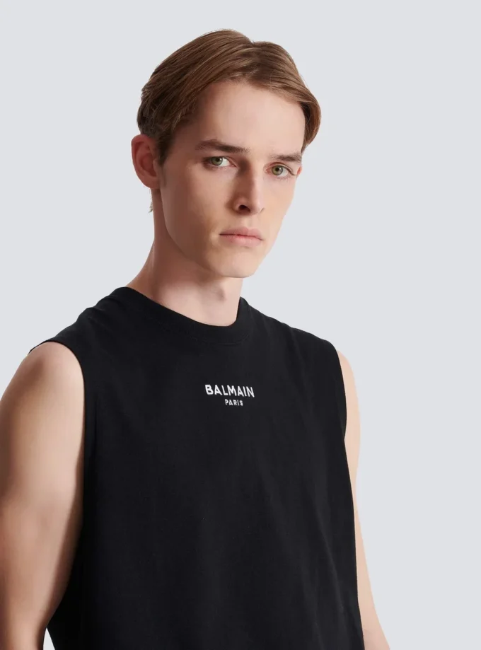 Balmain Paris embroidered vest top