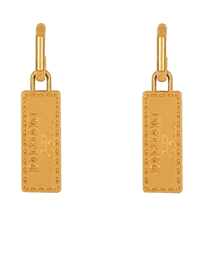 Balmain Signature Tubular earrings