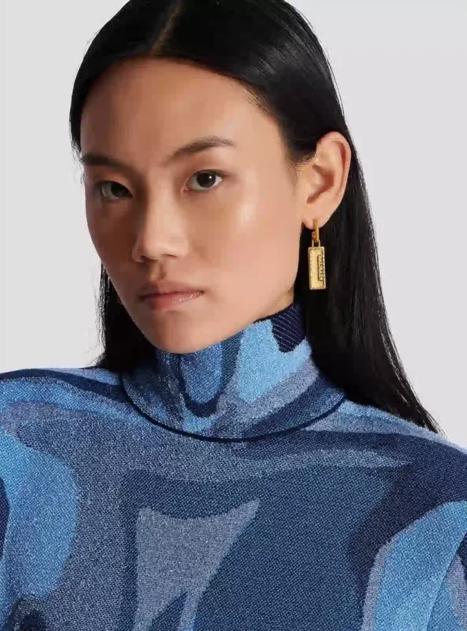 Balmain Signature Tubular earrings