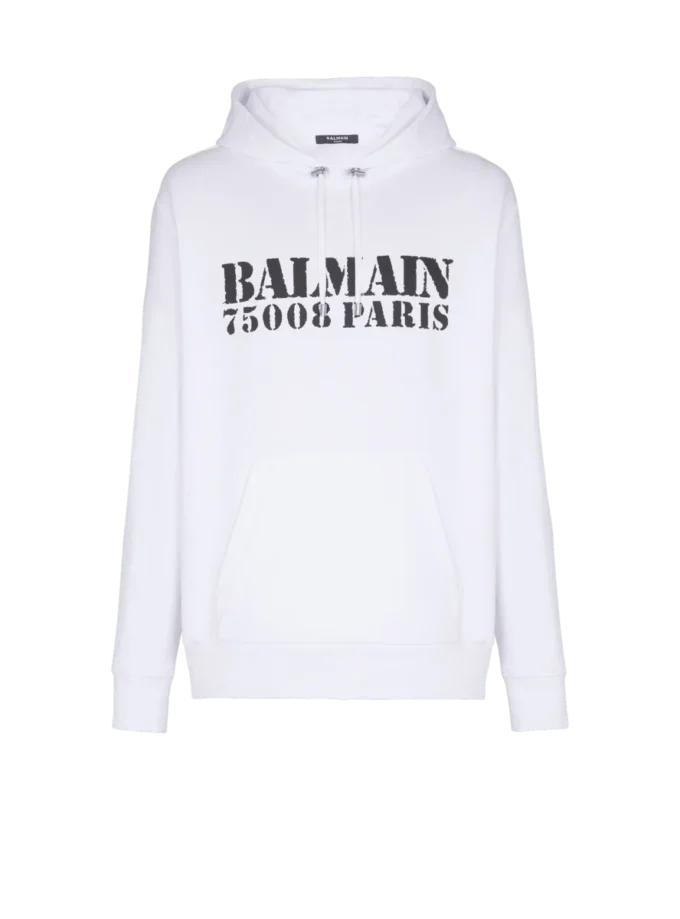 Balmain Stamp printed hoodie