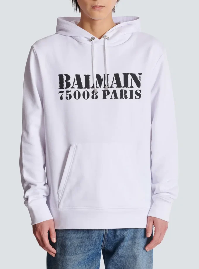 Balmain Stamp printed hoodie
