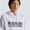 Balmain Stamp printed hoodie
