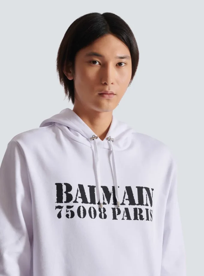Balmain Stamp printed hoodie