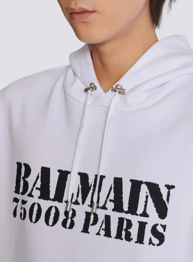 Balmain Stamp printed hoodie
