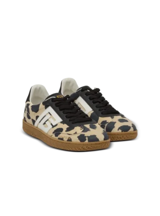 balmain swan leopard print suede leather trainers 2 330x446 - Balmain Swan leopard print suede leather trainers