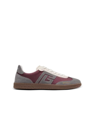 Balmain Swan suede and nylon trainers