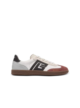 Balmain Swan suede and nylon trainers