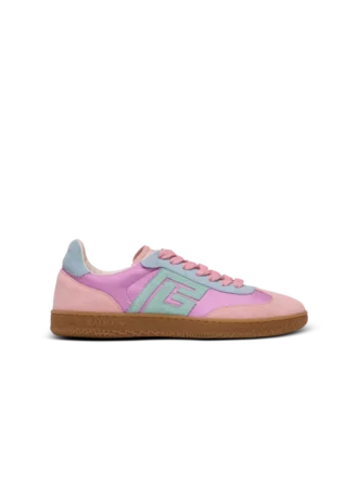 Balmain Swan suede and nylon trainers