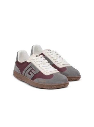 Balmain Swan suede and nylon trainers