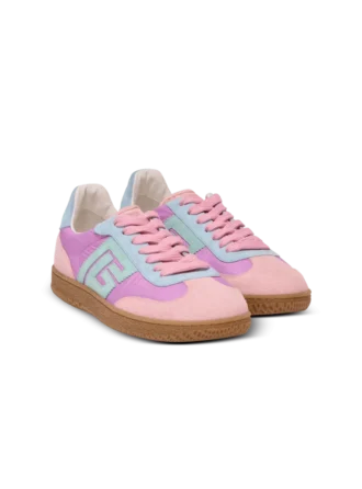 Balmain Swan suede and nylon trainers