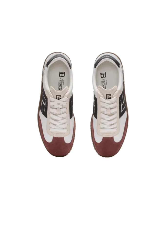 Balmain Swan suede and nylon trainers Balmain Swan suede and nylon trainers