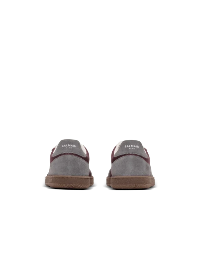 Balmain Swan suede and nylon trainers