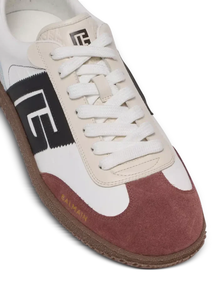 Balmain Swan suede and nylon trainers Balmain Swan suede and nylon trainers