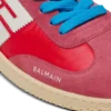 Balmain Swan suede and nylon trainers