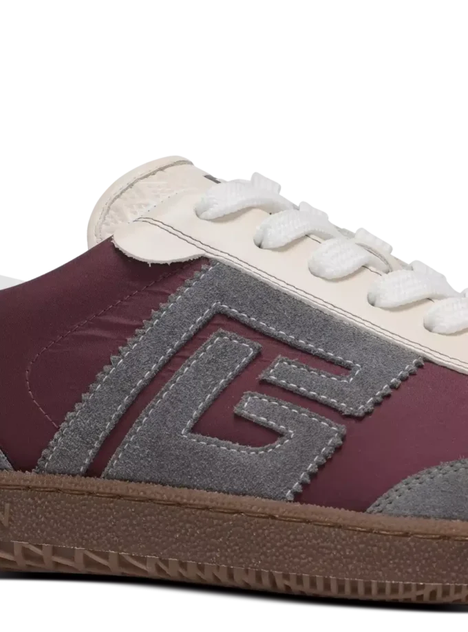 Balmain Swan suede and nylon trainers