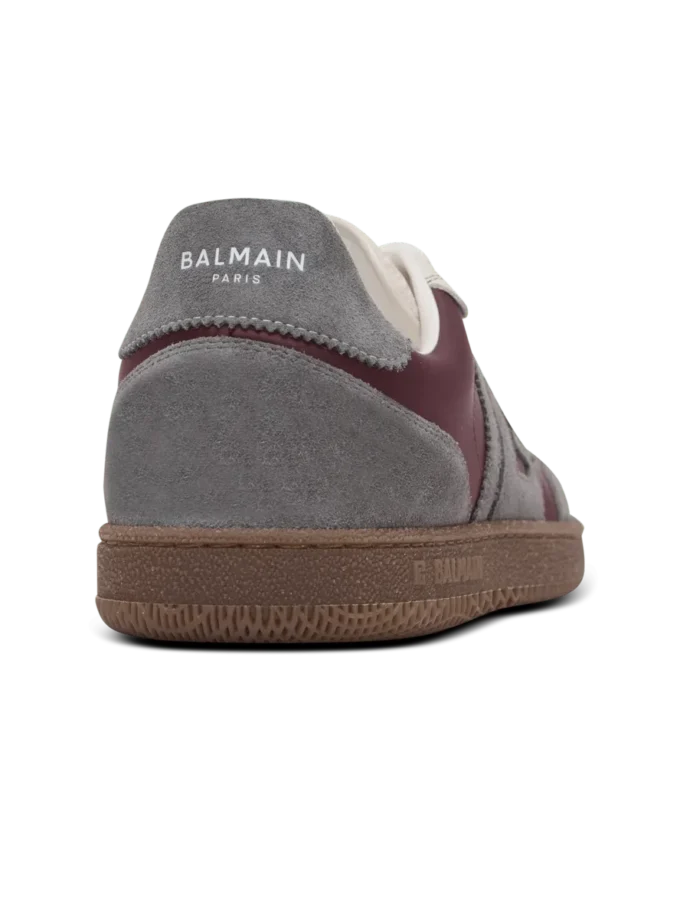 Balmain Swan suede and nylon trainers