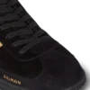 Balmain Swan suede and patent leather sneakers Balmain Swan suede and patent leather sneakers