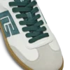 Balmain Swan suede and smooth leather trainers